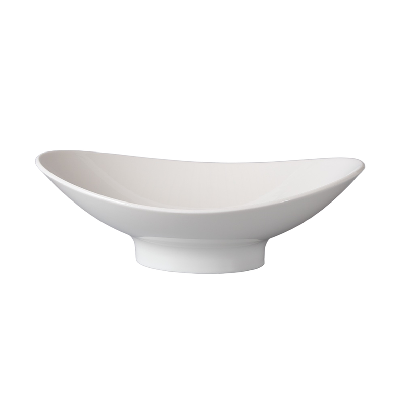 Porceletta Ivory Porcelain Serving Bowl 40.7 x 29.8 cm - Al Makaan Store