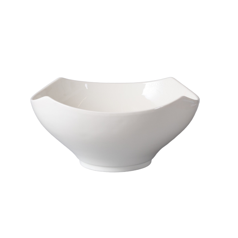 Porceletta Ivory Porcelain Footed Buffet Bowl 35.5 x 16 cm
