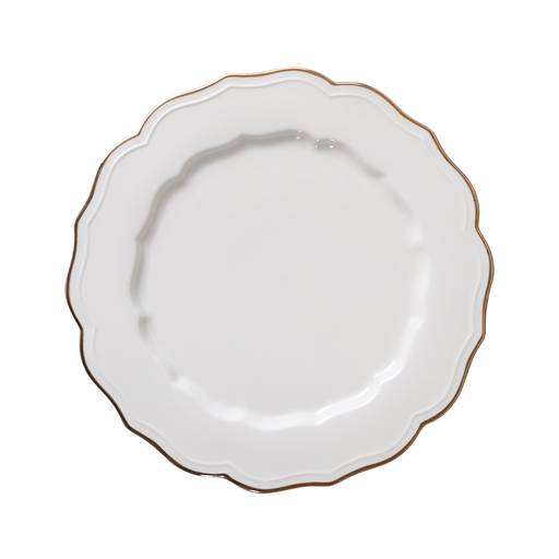 Porceletta Star Porcelain Show Plate 29.5 cm with Golden Rim - Al Makaan Store