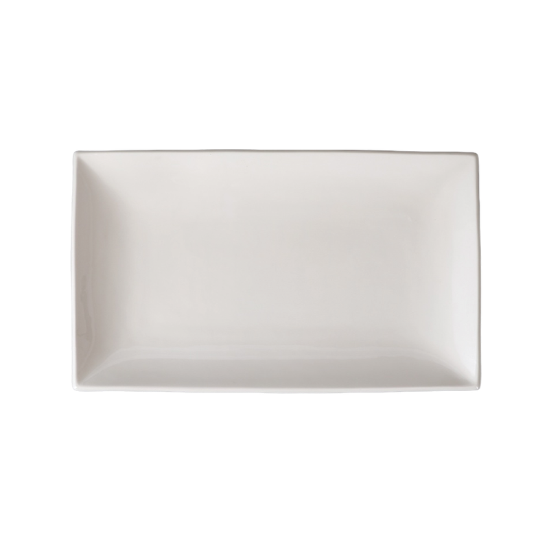 Porceletta Ivory Porcelain Elite Deep Plate 46 x 28 cm - Al Makaan Store