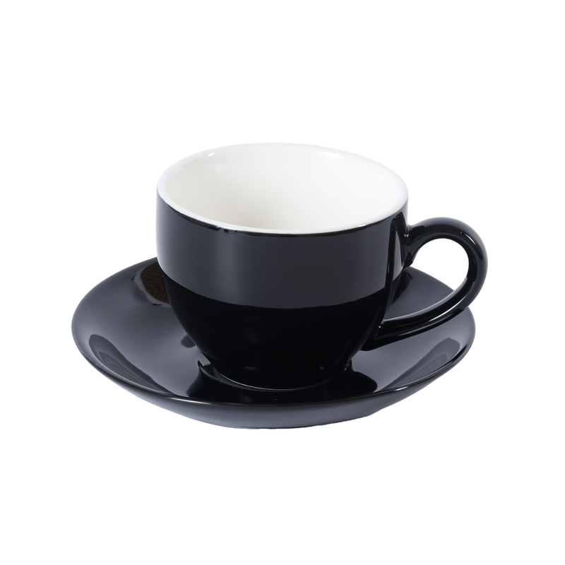 Porceletta Two-Tone Porcelain Coffee Cup & Saucer 200 ml - Al Makaan Store