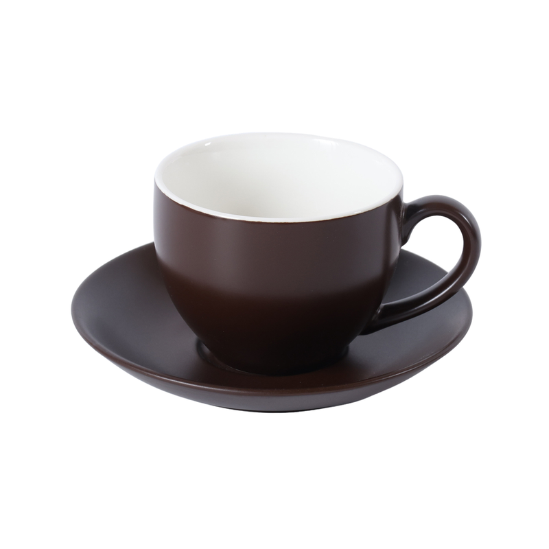 Porceletta Two-Tone Porcelain Coffee Cup & Saucer 200 ml - Al Makaan Store