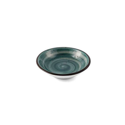 Porceletta Green Glazed Porcelain 9.75 cm Sauce Dish - Al Makaan Store