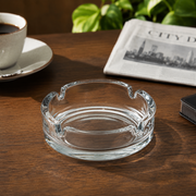 Pasabahce Bistro Round Glass Ashtray 4.5"- Al Makaan Store
