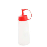 Plastic Squeezer Dispenser with Red Lid 240 ml - Al Makaan Store