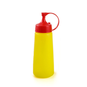 Plastic Squeezer Dispenser with Red Lid 240 ml - Al Makaan Store