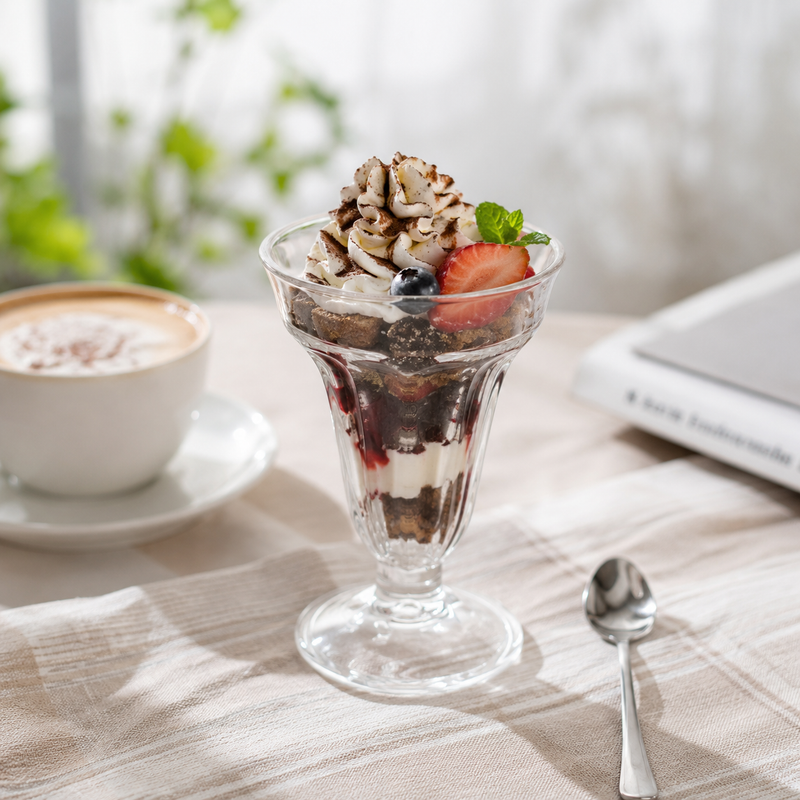 Transparent PC Dessert Cup 280 ml