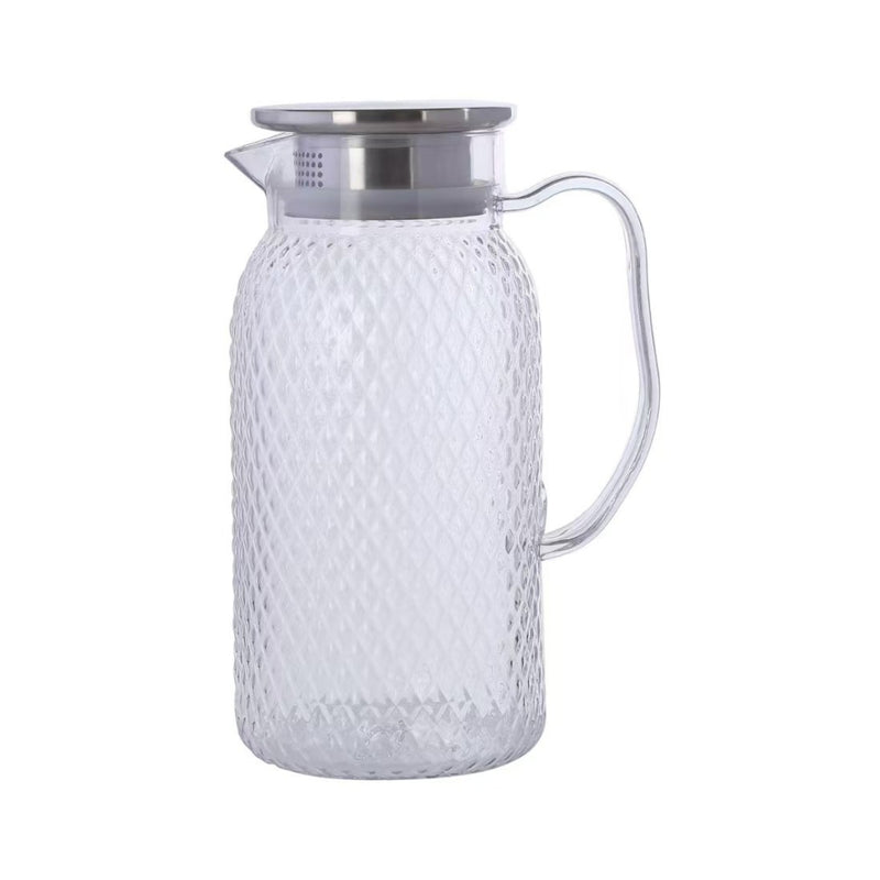 Polycarbonate Diamond Jug with  Stainless Steel Lid