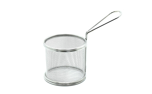 Vague Stainless Steel Round Fry Basket with Handle - Al Makaan Store