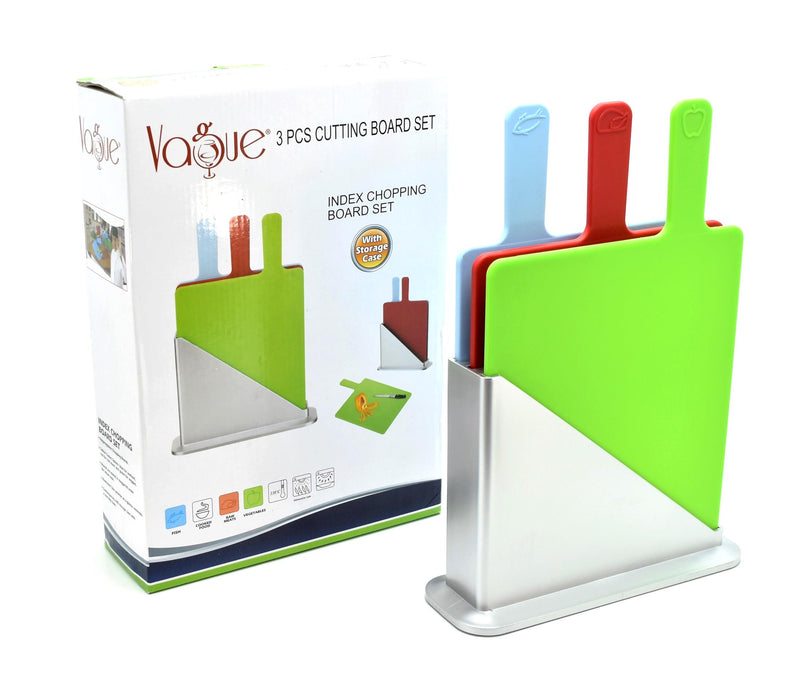 Vague Multicolored Plastic Cutting Board Set - Al Makaan Store