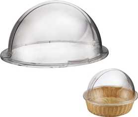 Vague Plastic Cover For Round Cane Basket 41 cm - Al Makaan Store