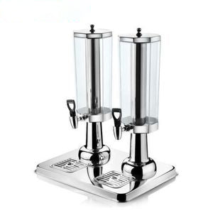 Vague Stainless Steel  Liter Double Juice Dispenser - Al Makaan Store