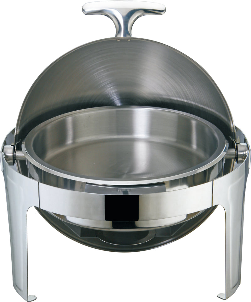 Vague Stainless Steel 6 Liters Round Roll Chafing Dish - Al Makaan Store
