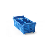 Jiwins Plastic 8-compartment Cutlery Basket with out Handle Blue - Al Makaan Store