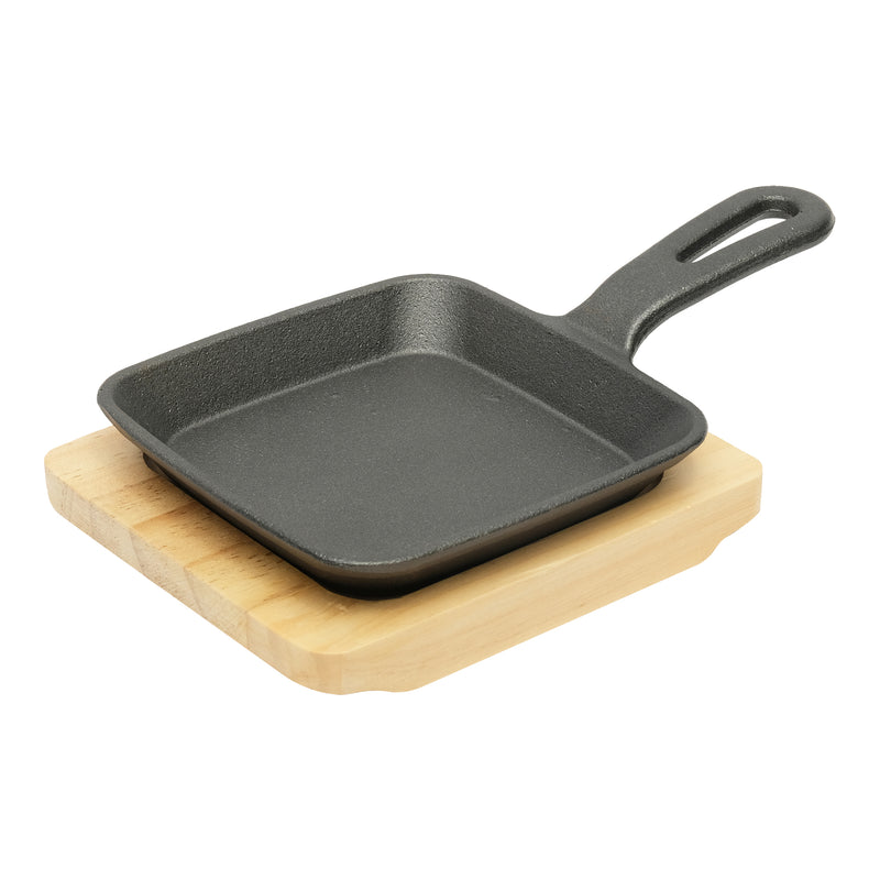 Vague Cast Iron Sizzling with Base 12 cm - Al Makaan Store