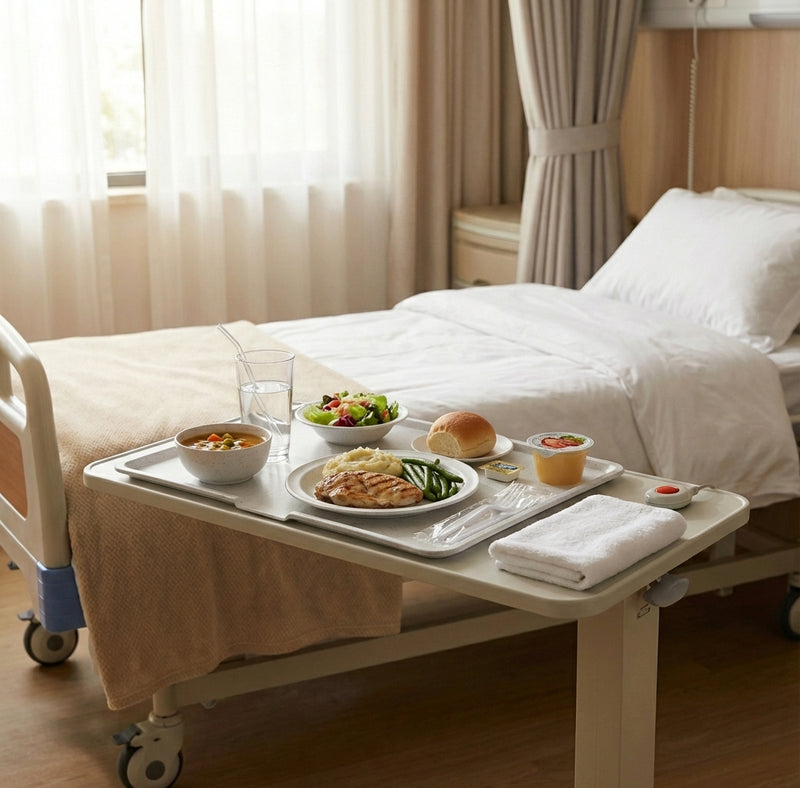 Vague Fiber Plastic Hospital Serving Tray – 56.4 x 32.8 cm