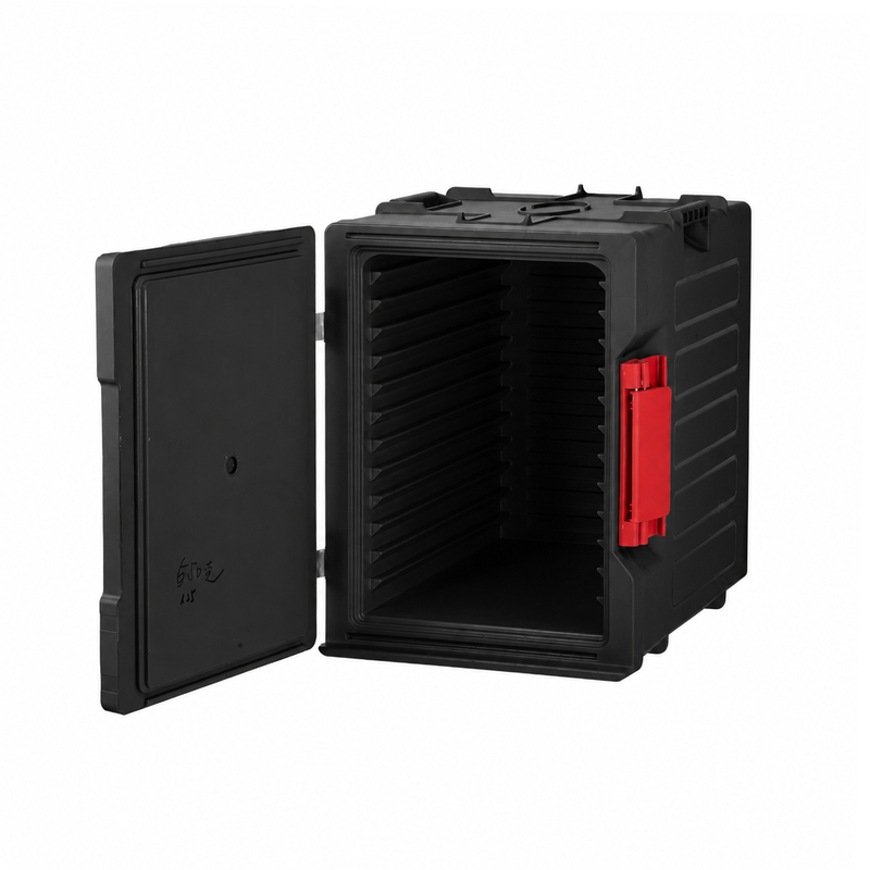 Jiwins Black Insulated Thermobox Single Wall Food Carrier 62.5 cm