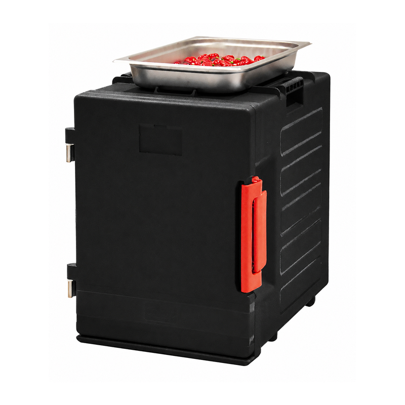Jiwins Black Insulated Thermobox Single Wall Food Carrier 62.5 cm