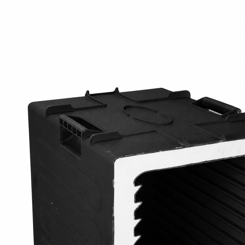 Jiwins Black Insulated Thermobox Single Wall Food Carrier 62.5 cm