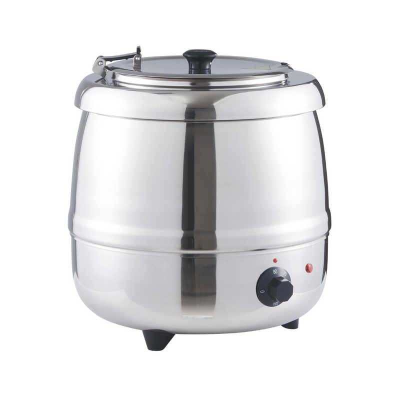Jiwins Stainless Steel Electric Soup Kettle Warmer 10 Liter