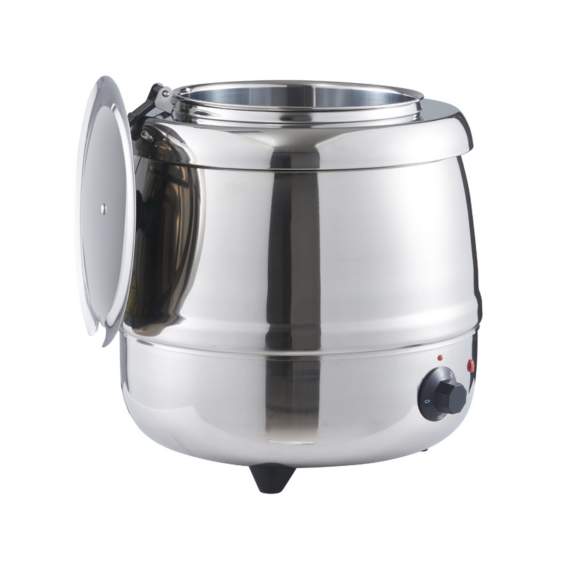 Jiwins Stainless Steel Electric Soup Kettle Warmer 10 Liter