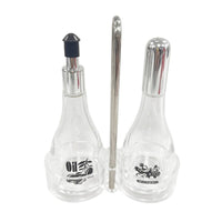 Transparent Glass Oil & Vinegar Set - Al Makaan Store