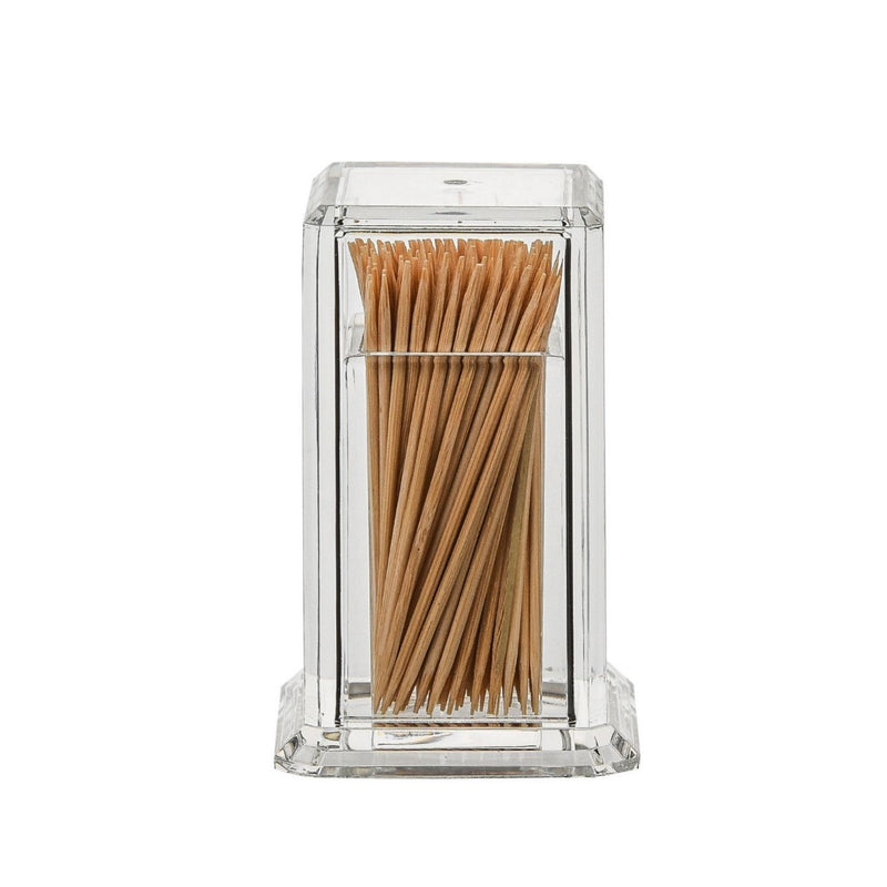 Transparent Plastic Tooth Pick Holder