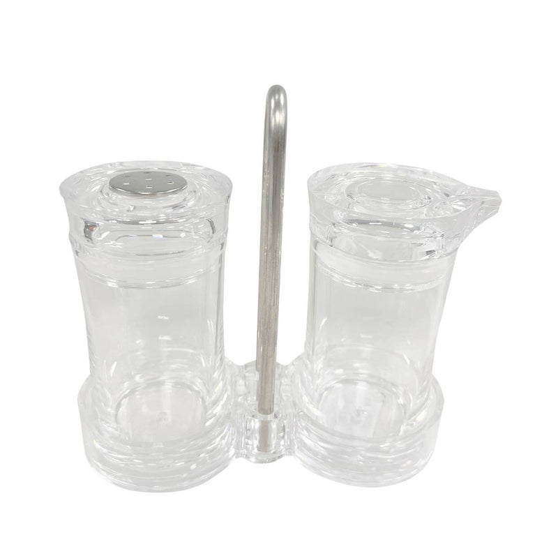 Transparent Acrylic Condiment Set 14.2 cm x 6.4 cm x 4 cm - Al Makaan Store