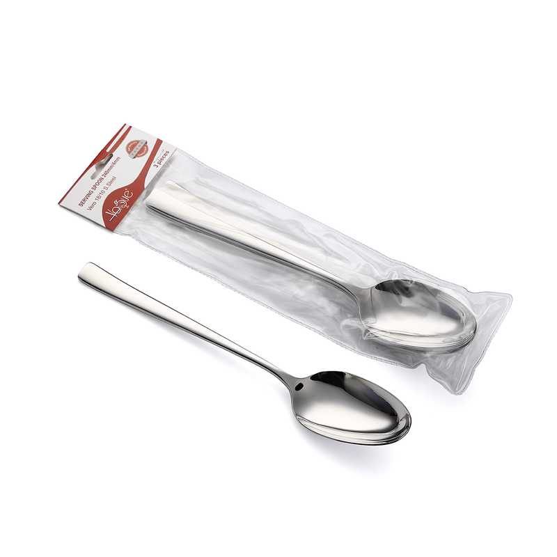 Vague Vero Stainless Steel Serving Spoon - 3 Pcs Set