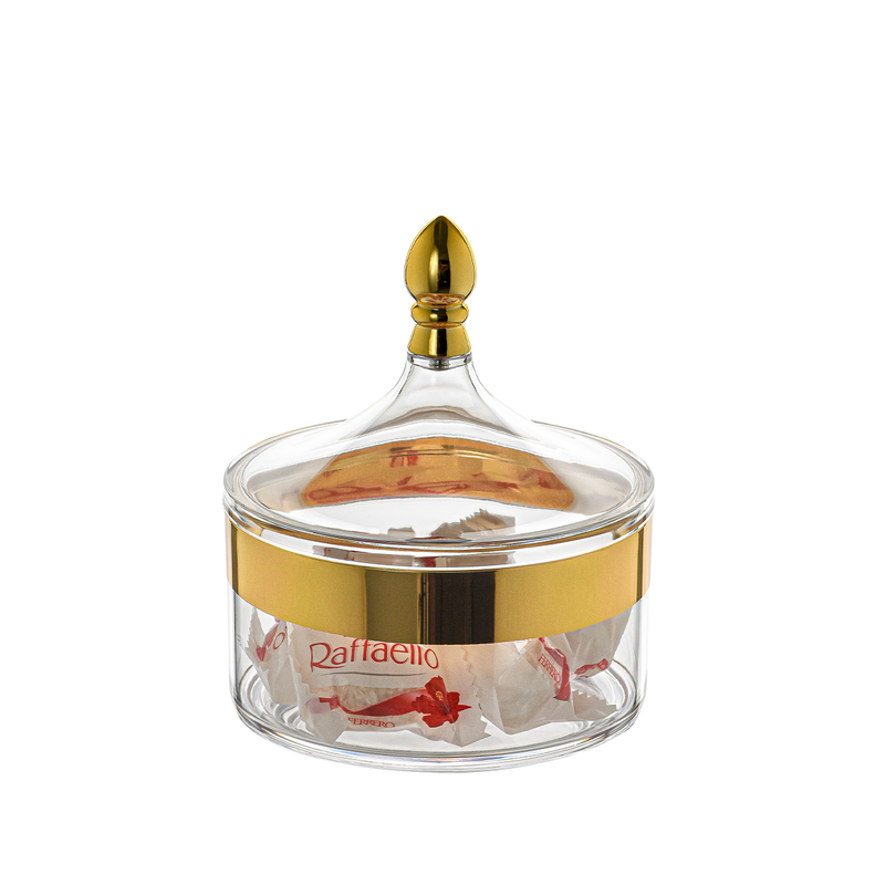 Acrylic 600 ml Canister 13 x 14.5 cm - Al Makaan Store