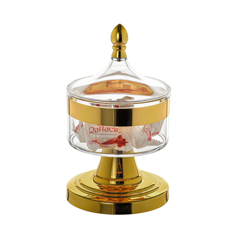 Acrylic 600 ml Standing Storage Jar 13 x 22.5 cm - Al Makaan Store