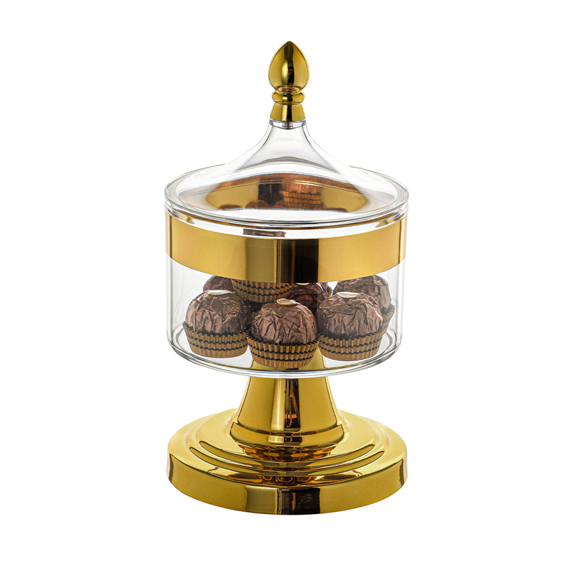 Acrylic 750 ml Standing Storage Jar 13 x 24 cm - Al Makaan Store