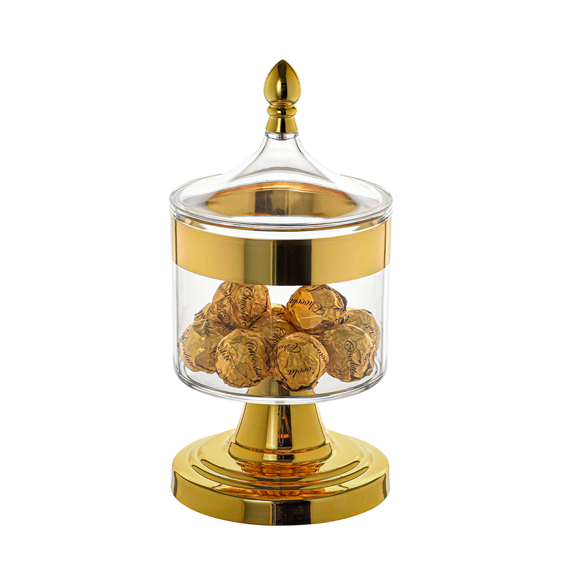 Acrylic 1000 ml Standing Storage Jar 13 x 26 cm - Al Makaan Store