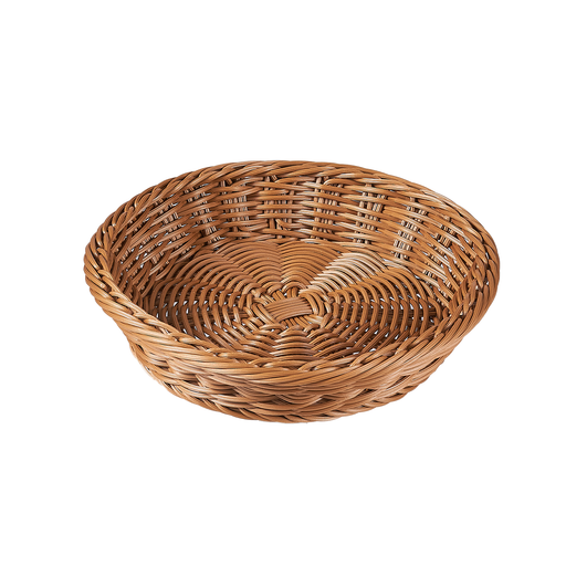 Jiwins Round Woven Poly Basket 24 x 5.5 cm - Al Makaan Store