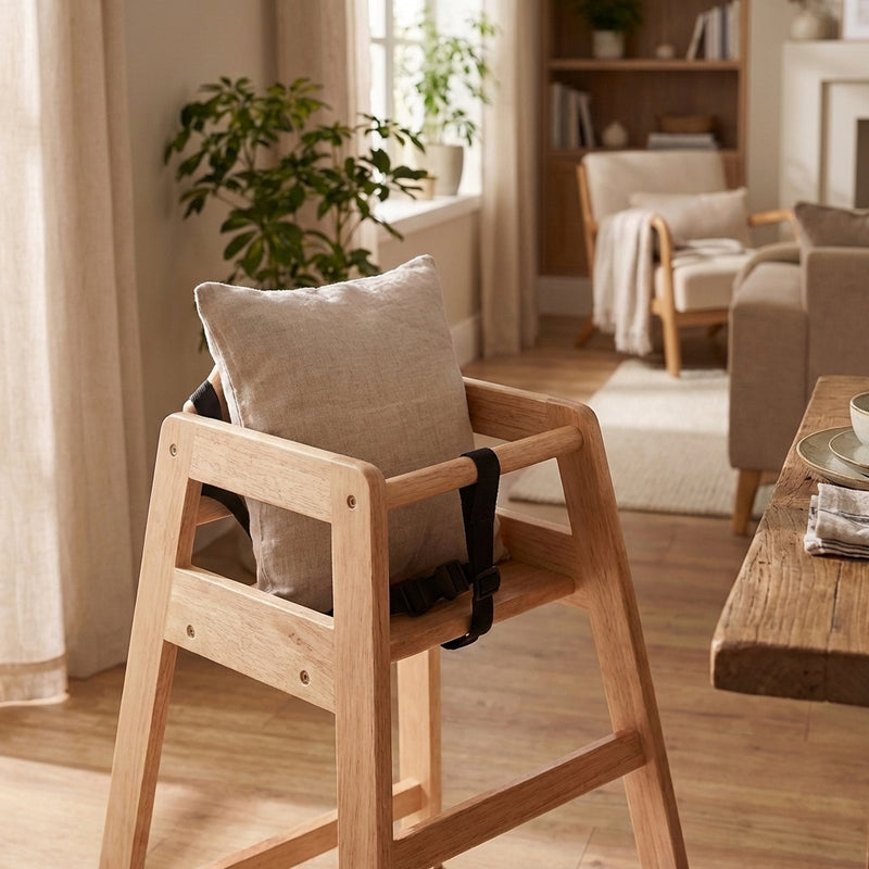 Jiwins Stackable Wooden High Chair – 50 x 50.5 x 74.5 cm