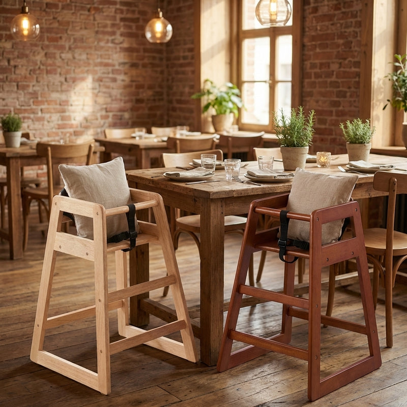 Jiwins Stackable Wooden High Chair – 50 x 50.5 x 74.5 cm