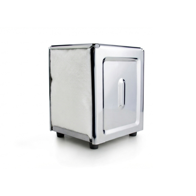 Vague Stainless Steel Silver Napkin Dispenser 3.9" x 4.8" x 5.5" - Al Makaan Store