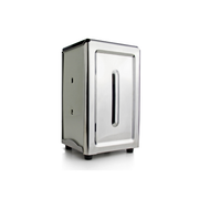 Vague Stainless Steel Silver Napkin Dispenser 7.5" x 4.8" x 3.9" - Al Makaan Store