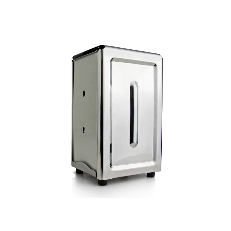 Vague Stainless Steel Silver Napkin Dispenser 7.5" x 4.8" x 3.9" - Al Makaan Store