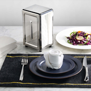 Vague Stainless Steel Silver Napkin Dispenser 7.5" x 4.8" x 3.9" - Al Makaan Store