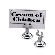 Vague Stainless Steel Heavy Harp Clip Menu Holder - Al Makaan Store
