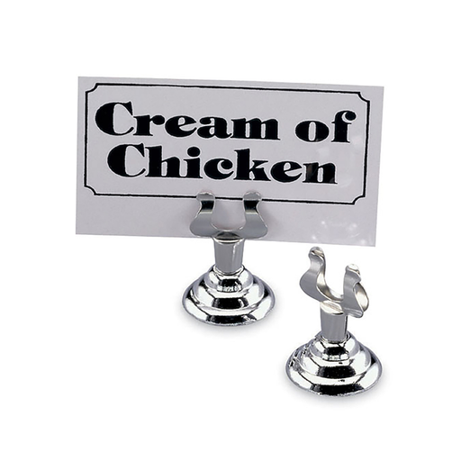 Vague Stainless Steel Heavy Harp Clip Menu Holder - Al Makaan Store