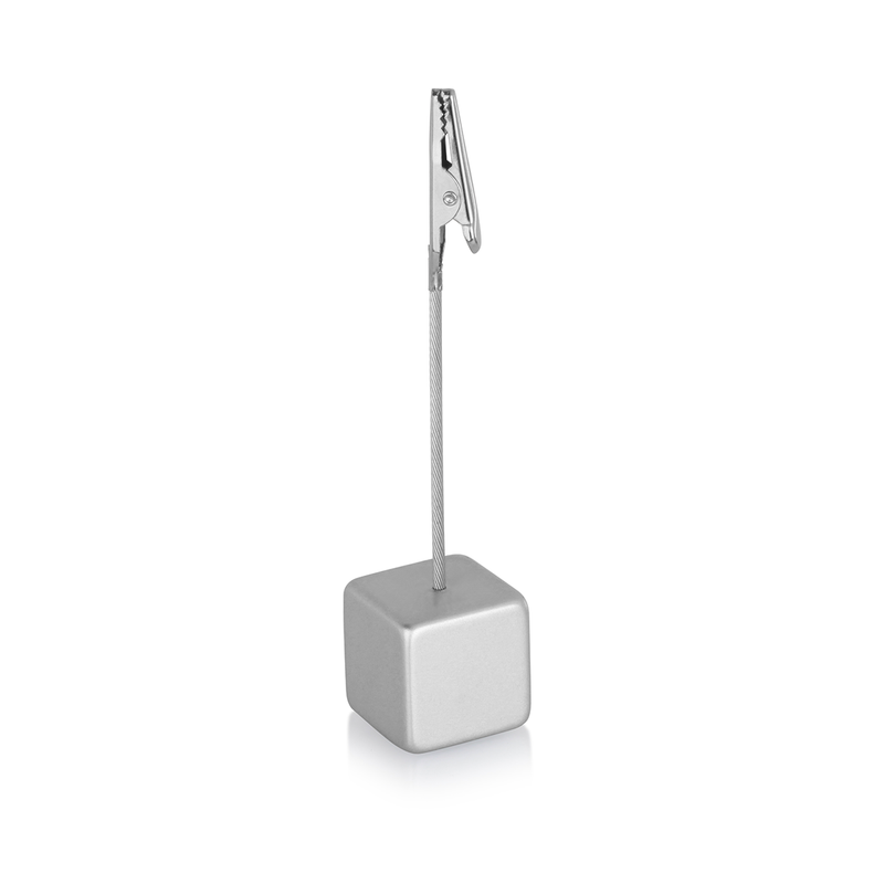 Vague Clip Card Holder with Square Base H4.8" / 12.1 cm - Al Makaan Store