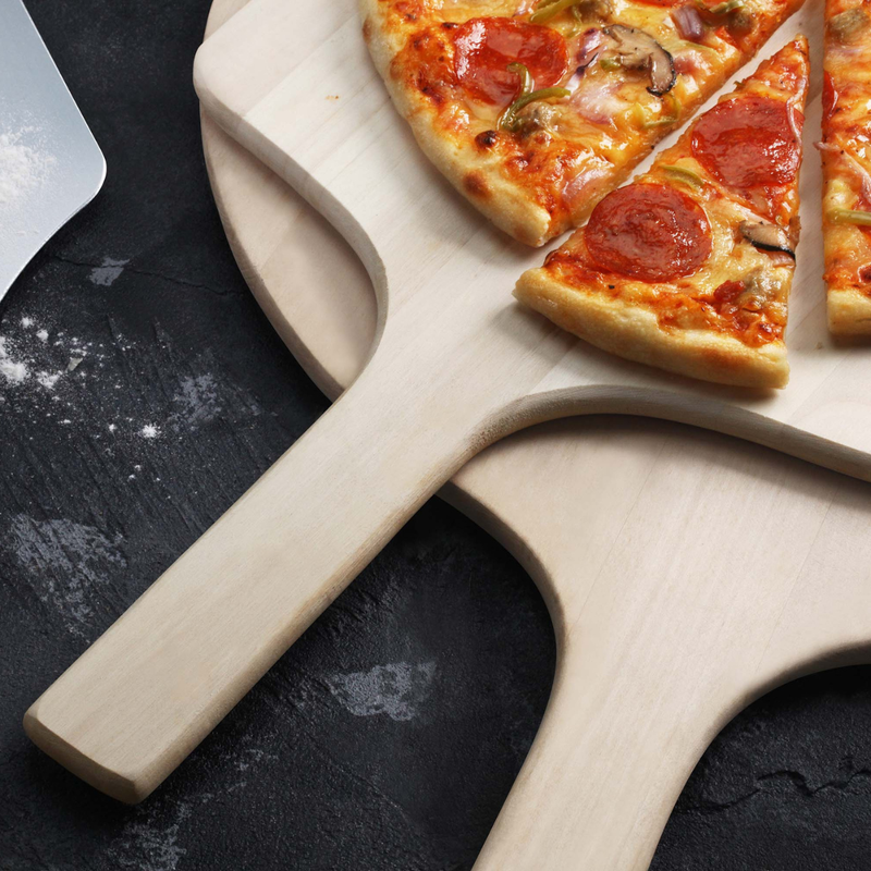 Vague Wooden Pizza Peel with Handle - Al Makaan Store