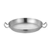 Jiwins Stainless Steel Induction Fry Pan with Double Handle- Al Makaan Store