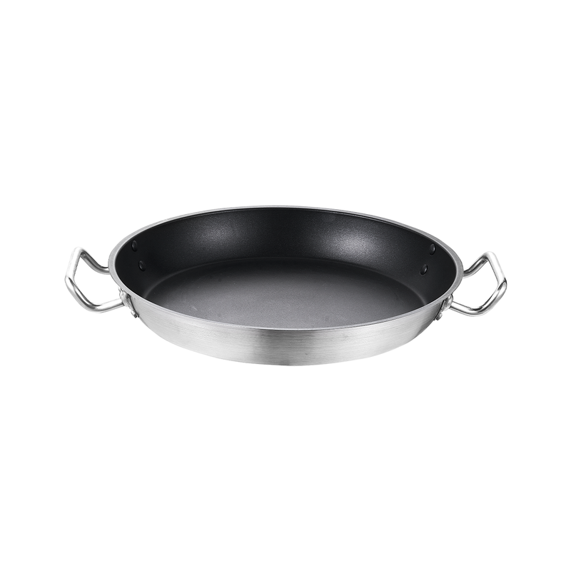 Jiwins Stainless Steel Induction Non Stick Fry Pan with Double Handle / T0.8mm- Al Makaan Store