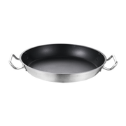 Jiwins Stainless Steel Induction Non Stick Fry Pan with Double Handle / T0.8mm- Al Makaan Store