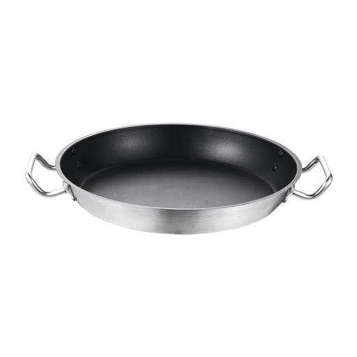 Jiwins Stainless Steel Induction Non Stick Fry Pan with Double Handle / T0.8mm- Al Makaan Store