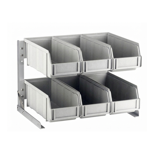 Jiwins PP Versa Organizer - 6 Boxes with Frame 43 x 30.8 x 27 cm - Al Makaan Store