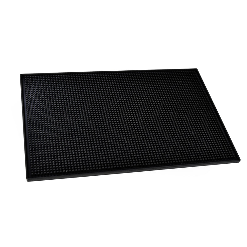 Black Non-Slip Bar Rubber Mat 47 cm X 31 cm